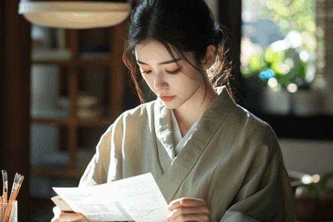 u8922936522_Japanese_female_writer_receiving_payment_with_tax_a375cb23-3740-459c-90a9-9f7fe5202174_0