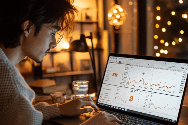 u8922936522_Japanese_person_checking_NISA_investment_account__c7ef9071-7567-4a39-aeb7-ee6382ca7b09_3