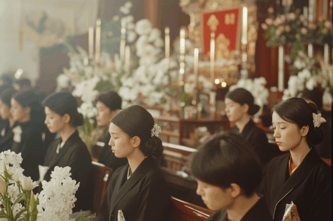 u8922936522_Traditional_Japanese_funeral_ceremony_black-dress_d76c3516-db3f-439e-aa65-28c3d9838e7d_1