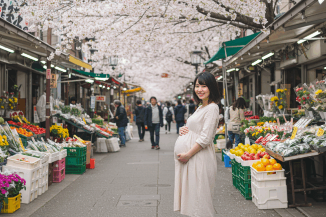 妊娠した女性