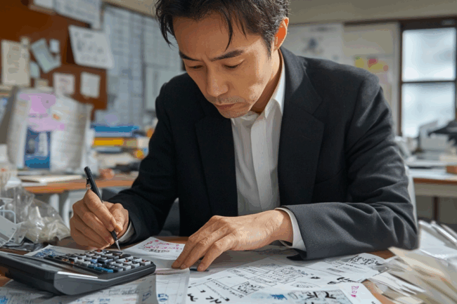 消費税を計算する人