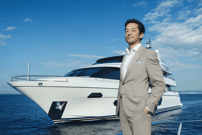 社長とクルーザー