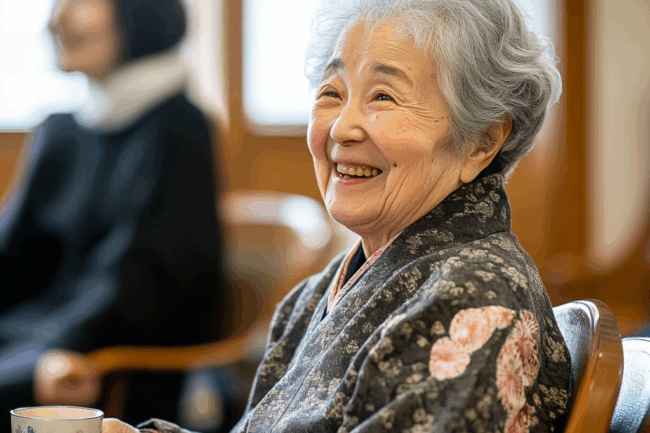 老人ホームにすむ女性
